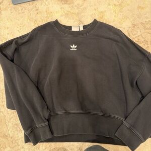 Adidas Black Crewneck with Logo